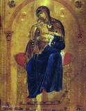  Средник иконы "Богоматерь Киккотисса с пророками". 12 век, Константинополь.