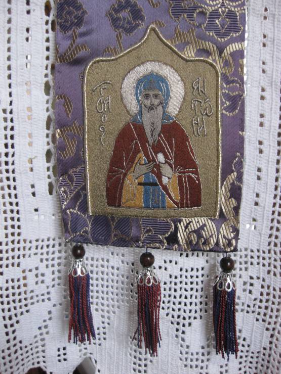 Закладка для Евангелия с образом прп. Антония Дымского